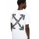Tricou OFF WHITE, Heraldic Arrow Slim T-shirt, Alb - OMAA027S26J007100