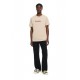 Tricou OFF WHITE, Heraldic Arrow Slim T-shirt, Beige - OMAA027S26J008250