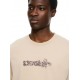 Tricou OFF WHITE, Heraldic Arrow Slim T-shirt, Beige - OMAA027S26J008250
