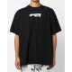 Tricou OFF WHITE,  Logo Grey Print, Black - OMAA038F22JER0031001