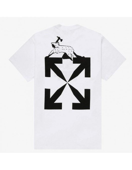 Tricou Off White, Oversized, World Print - OMAA038R21JER0110110