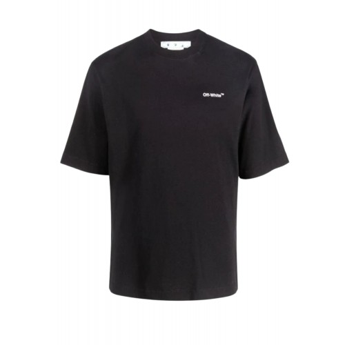 Tricou OFF WHITE,  Alphabet Character Printing Casual Straight Short Sleeve White T-Shirt