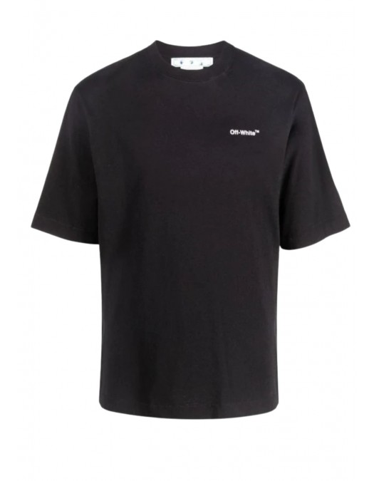 Tricou OFF WHITE,  Alphabet Character Printing Casual Straight Short Sleeve White T-Shirt - OMAA119C99JER0041001