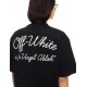 Tricou OFF WHITE, SCRIPT SKATE Fit, Negru - OMAA120C99JER00D1001