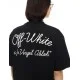 Tricou OFF WHITE, SCRIPT SKATE Fit, Negru - OMAA120C99JER00D1001