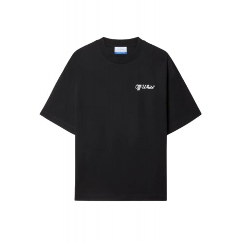 Tricou OFF WHITE, SCRIPT SKATE Fit, Negru