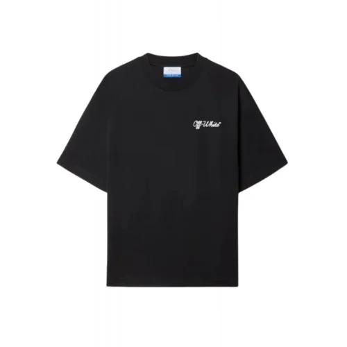 Tricou OFF WHITE, SCRIPT SKATE Fit, Negru
