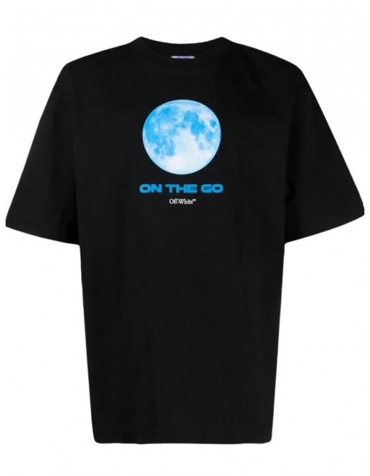 TRICOU OFF WHITE, ON The Go Print, Black - OMAA120F23JER0111084