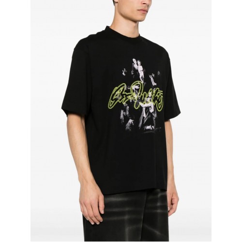 Tricou OFF WHITE, Script Mary Skate, Black, Skate Fit Tricou OFF WHITE, Script Mary Skate, Black, Skate Fit