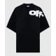 Tricou OFF WHITE, Script Print, Black - OMAA120F24JER00G1001