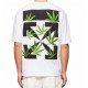 TRICOU OFF WHITE, Weed Print, Alb - OMAA120S22JER0020155