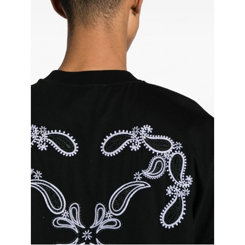 TRICOU OFF WHITE, ARR SKATE Print, OMAA120S24JER0031001, Oversized TRICOU OFF WHITE, ARR SKATE Print, OMAA120S24JER0031001, Oversized