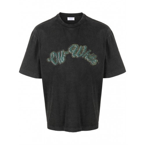 Tricou OFF WHITE, Bacchus Print, OMAA120S24JER0131055 Tricou OFF WHITE, Bacchus Print, OMAA120S24JER0131055