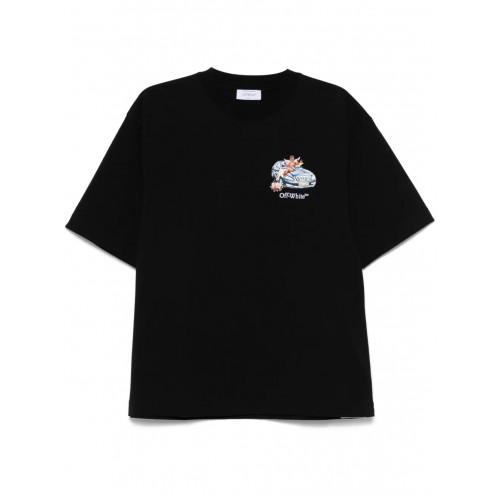 TRICOU OFF WHITE, Fresco Arrow Skate, Black, Skate Fit TRICOU OFF WHITE, Fresco Arrow Skate, Black, Skate Fit