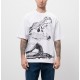 Tricou OFF WHITE, Big Croco Print, Oversized, White - OMAA120S25JER0050110