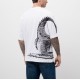 Tricou OFF WHITE, Big Croco Print, Oversized, White - OMAA120S25JER0050110