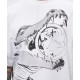 Tricou OFF WHITE, Big Croco Print, Oversized, White - OMAA120S25JER0050110