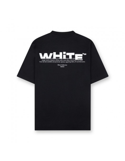 Tricou OFF WHITE, Off Split, Logo Print, Black - OMAA120S25JER00B1001