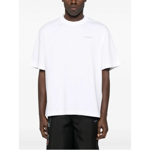 TRICOU OFF WHITE, Barber Arrow, Cotton, White TRICOU OFF WHITE, Barber Arrow, Cotton, White