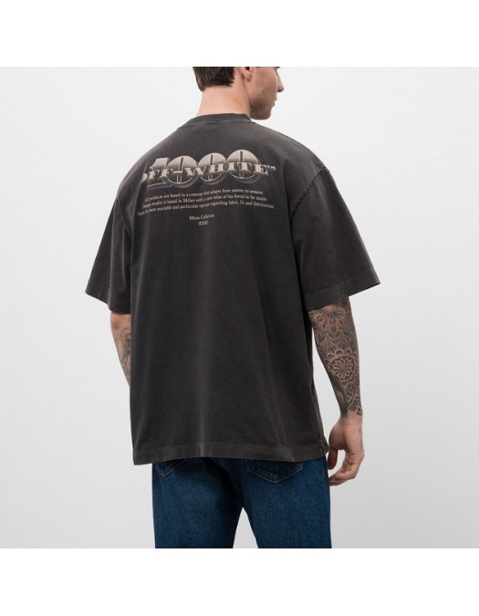 Tricou OFF WHITE, Martyrdom Printed, Men, Oversized, Dark Grey - OMAA120S25JER00H1361