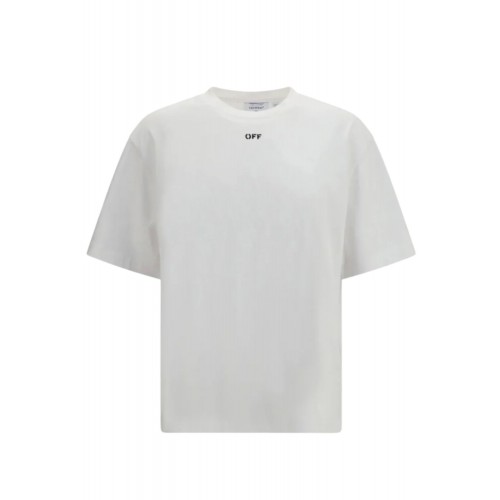 Tricou OFF WHITE, Chain Arrow Skate, Relaxed Fit, Alb