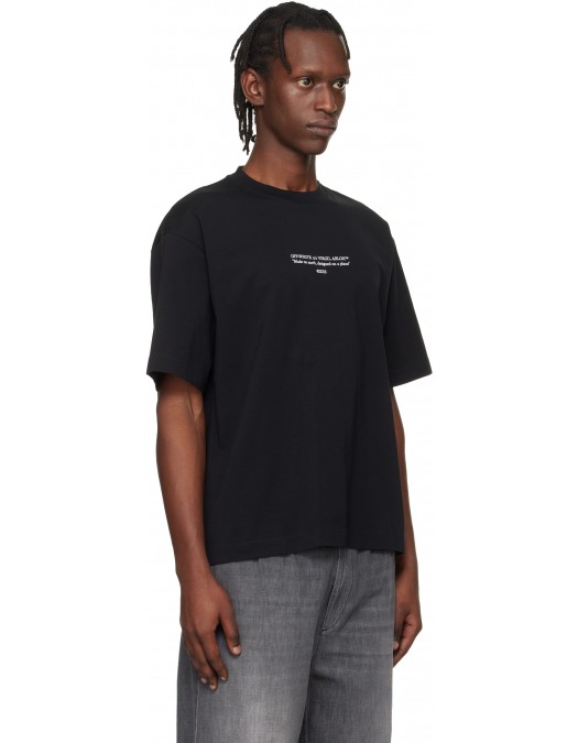 Tricou OFF WHITE, Statement TEE, Oversized Fit, Negru - OMAA120S26J007001