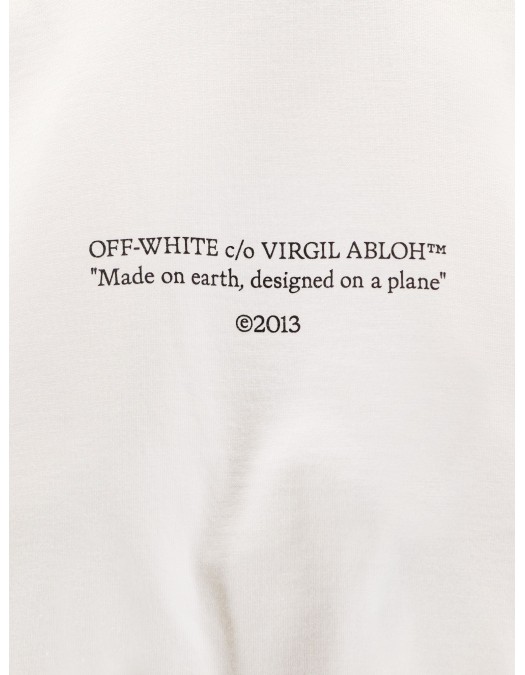 Tricou OFF WHITE, Statement TEE, Oversized Fit, Cream - OMAA120S26J007270