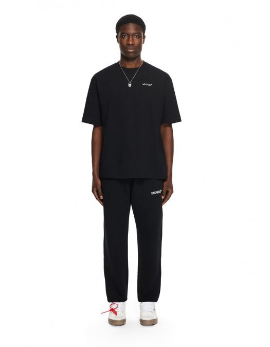 Tricou OFF WHITE, Half Arrow Skate T-shirt, Negru - OMAA120S26J008001