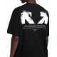 Tricou OFF WHITE, Half Arrow Skate T-shirt, Negru - OMAA120S26J008001