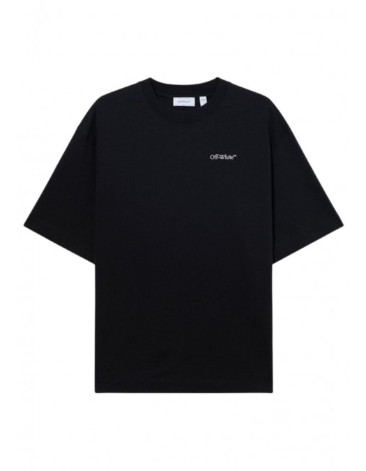 Tricou OFF WHITE, Half Arrow Skate T-shirt, Negru - OMAA120S26J008001