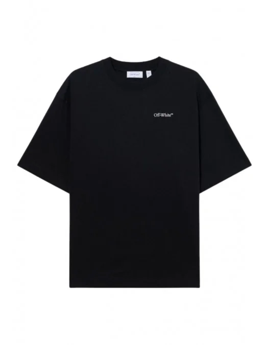 Tricou OFF WHITE, Half Arrow Skate T-shirt, Negru - OMAA120S26J008001