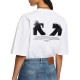 Tricou OFF WHITE, Half Arrow Skate T-shirt, Alb - OMAA120S26J008100