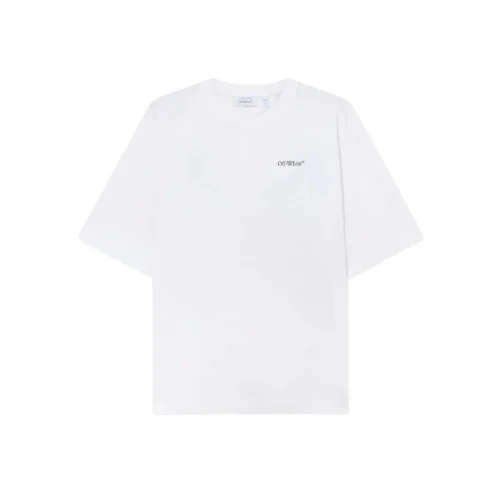 Tricou OFF WHITE, Half Arrow Skate T-shirt, Alb