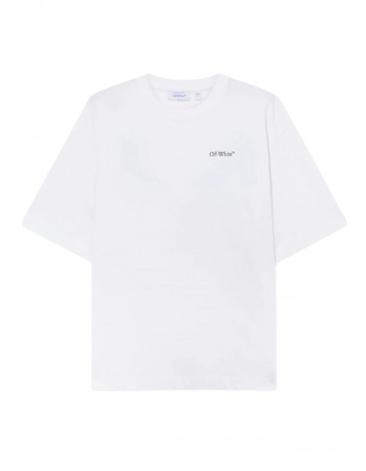 Tricou OFF WHITE, Half Arrow Skate T-shirt, Alb - OMAA120S26J008100