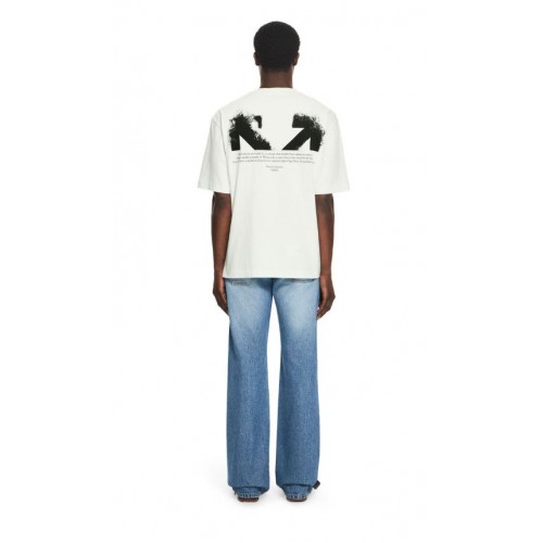 Tricou OFF WHITE, Half Arrow Skate T-shirt, Light Green