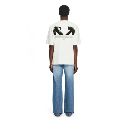 Tricou OFF WHITE, Half Arrow Skate T-shirt, Light Green