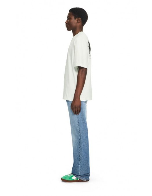 Tricou OFF WHITE, Half Arrow Skate T-shirt, Light Green - OMAA120S26J008332