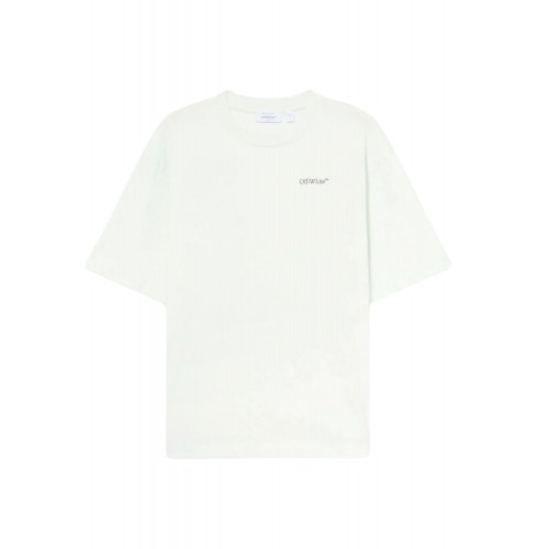 Tricou OFF WHITE, Half Arrow Skate T-shirt, Light Green