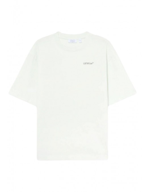 Tricou OFF WHITE, Half Arrow Skate T-shirt, Light Green - OMAA120S26J008332