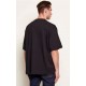 Tricou OFF WHITE, REVE CARAVAGGIO, Relaxed Fit, Negru - OMAA120S26J00C001