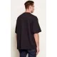 Tricou OFF WHITE, REVE CARAVAGGIO, Relaxed Fit, Negru - OMAA120S26J00C001