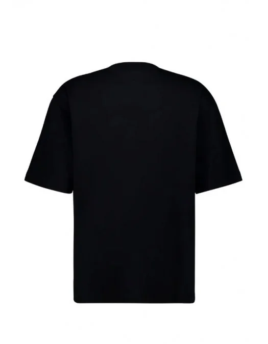 Tricou OFF WHITE, REVE CARAVAGGIO, Relaxed Fit, Negru - OMAA120S26J00C001