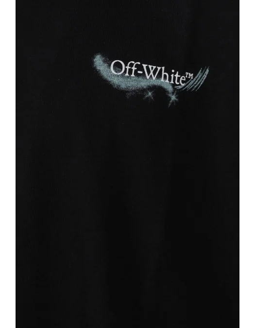 Tricou OFF WHITE, Moon Skate Graphic T-shirt, Negru - OMAA120S26J00E001
