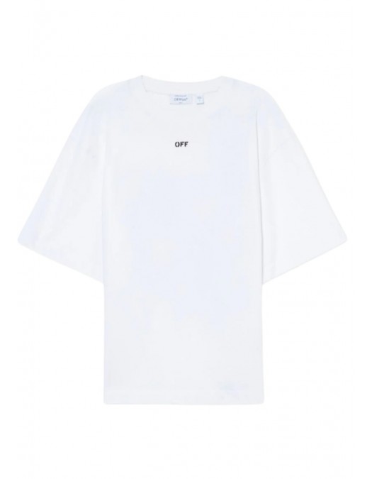 Tricou OFF WHITE, 3D Spray Arrow Skate T-shirt, Alb - OMAA120S26J00I100