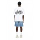 Tricou OFF WHITE, Spray Logo Skate T-shirt,Alb - OMAA120S26J00L100