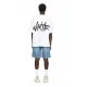 Tricou OFF WHITE, Spray Logo Skate T-shirt,Alb - OMAA120S26J00L100