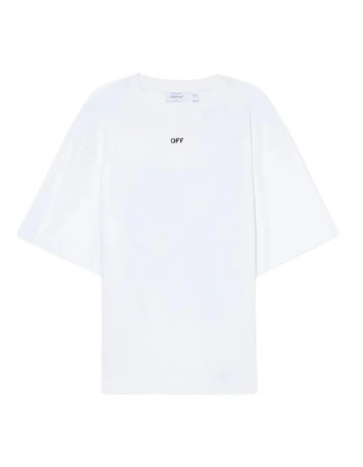 Tricou OFF WHITE, Spray Logo Skate T-shirt,Alb - OMAA120S26J00L100