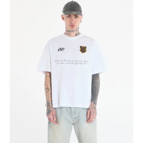 Tricou OFF WHITE, Sporty 3 Skate, White