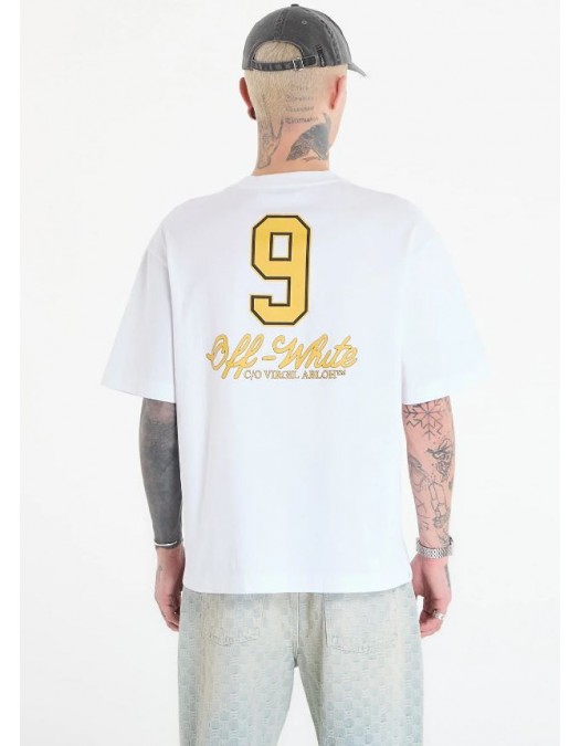 Tricou OFF WHITE, Sporty 3 Skate, White - OMAA120S26J00Q100