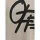 Tricou OFF WHITE, Spray Logo Skate T-shirt, Beige - OMAA120S26J00T250